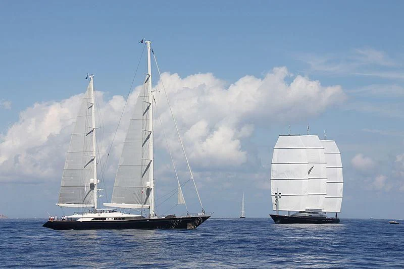 a few sailboats on the water aboard ZENJI Yacht for Sale