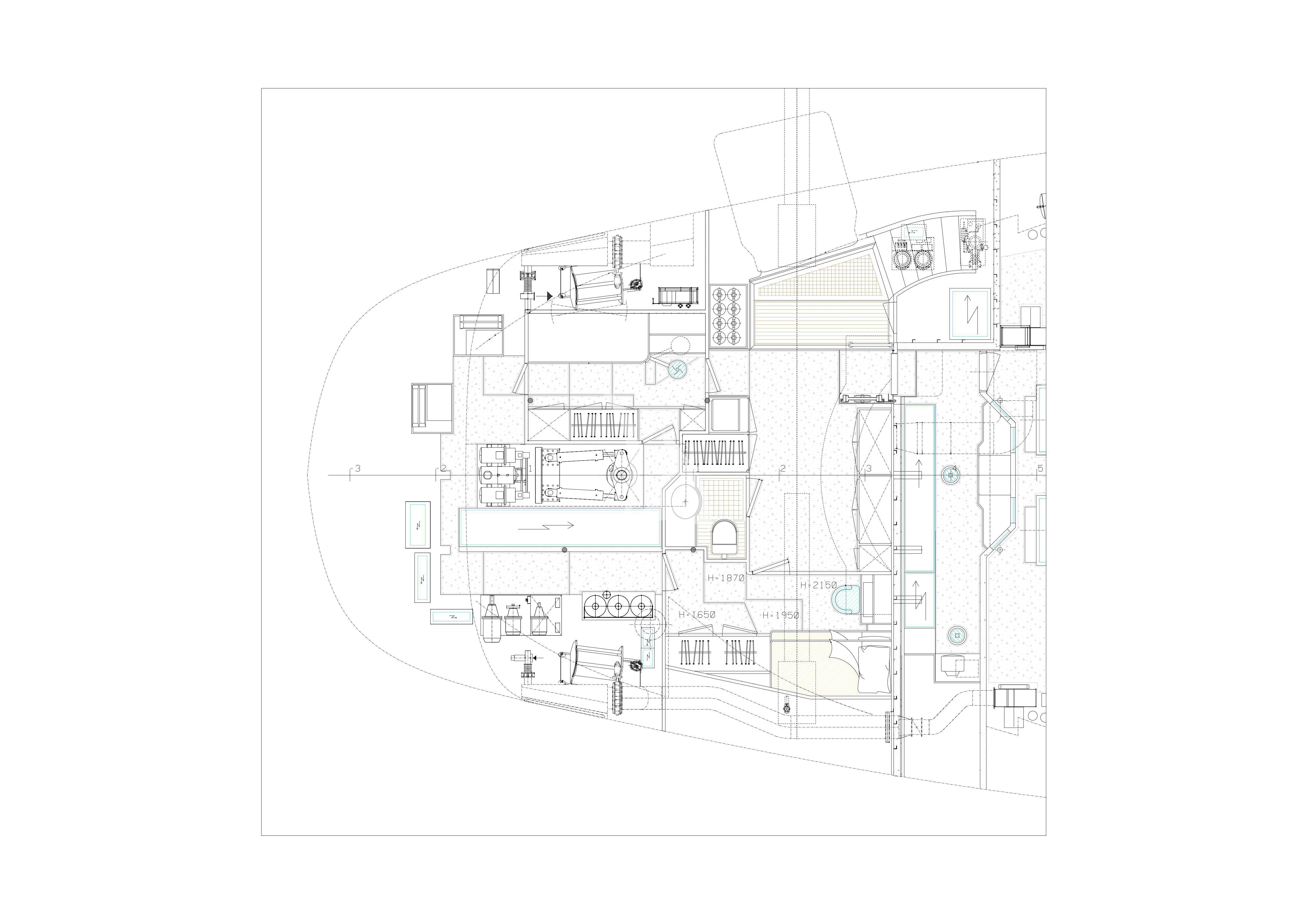 diagram, engineering drawing aboard ZENJI Yacht for Sale