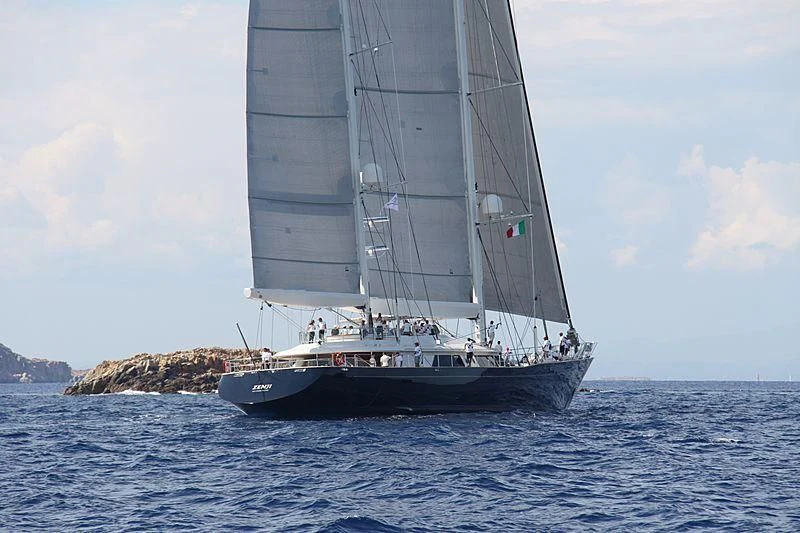 a sailboat on the water aboard ZENJI Yacht for Sale