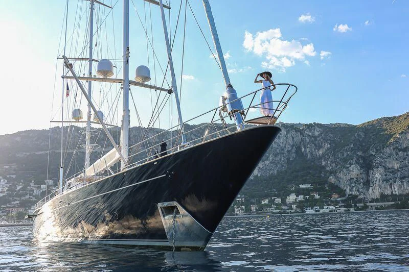 a boat on the water aboard ZENJI Yacht for Sale
