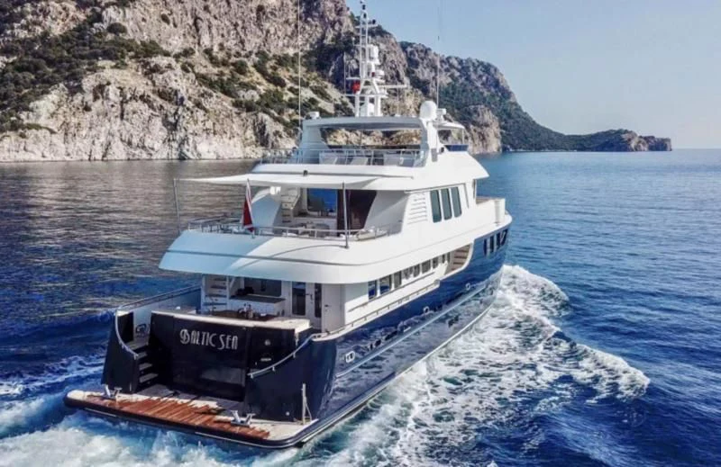 a boat on the water aboard BALTIC SEA Yacht for Sale