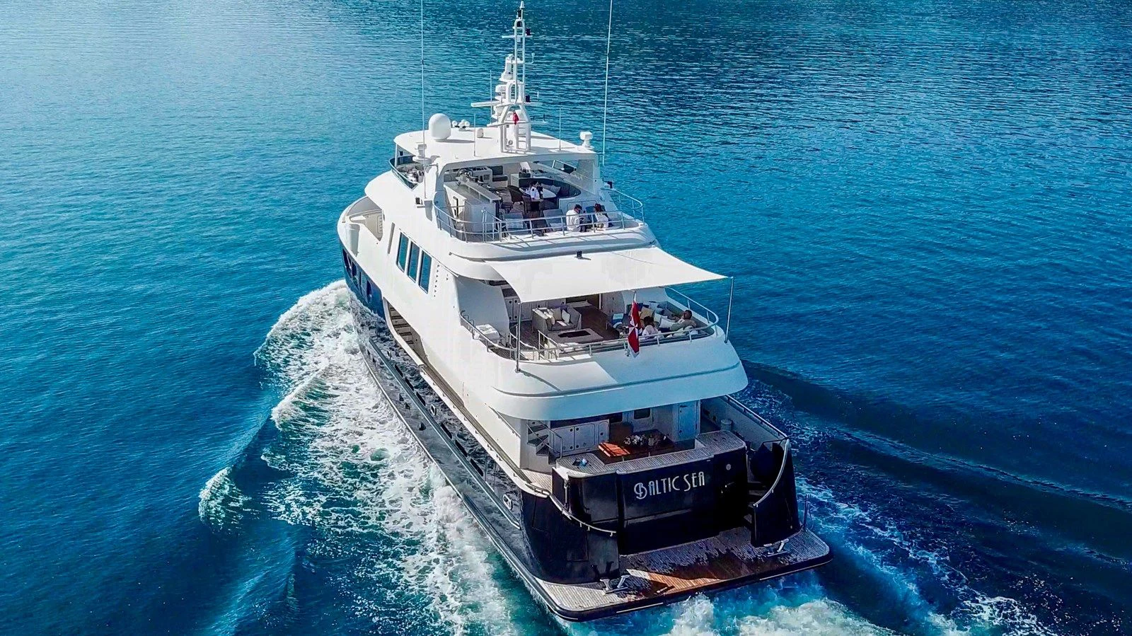 a boat on the water aboard BALTIC SEA Yacht for Sale