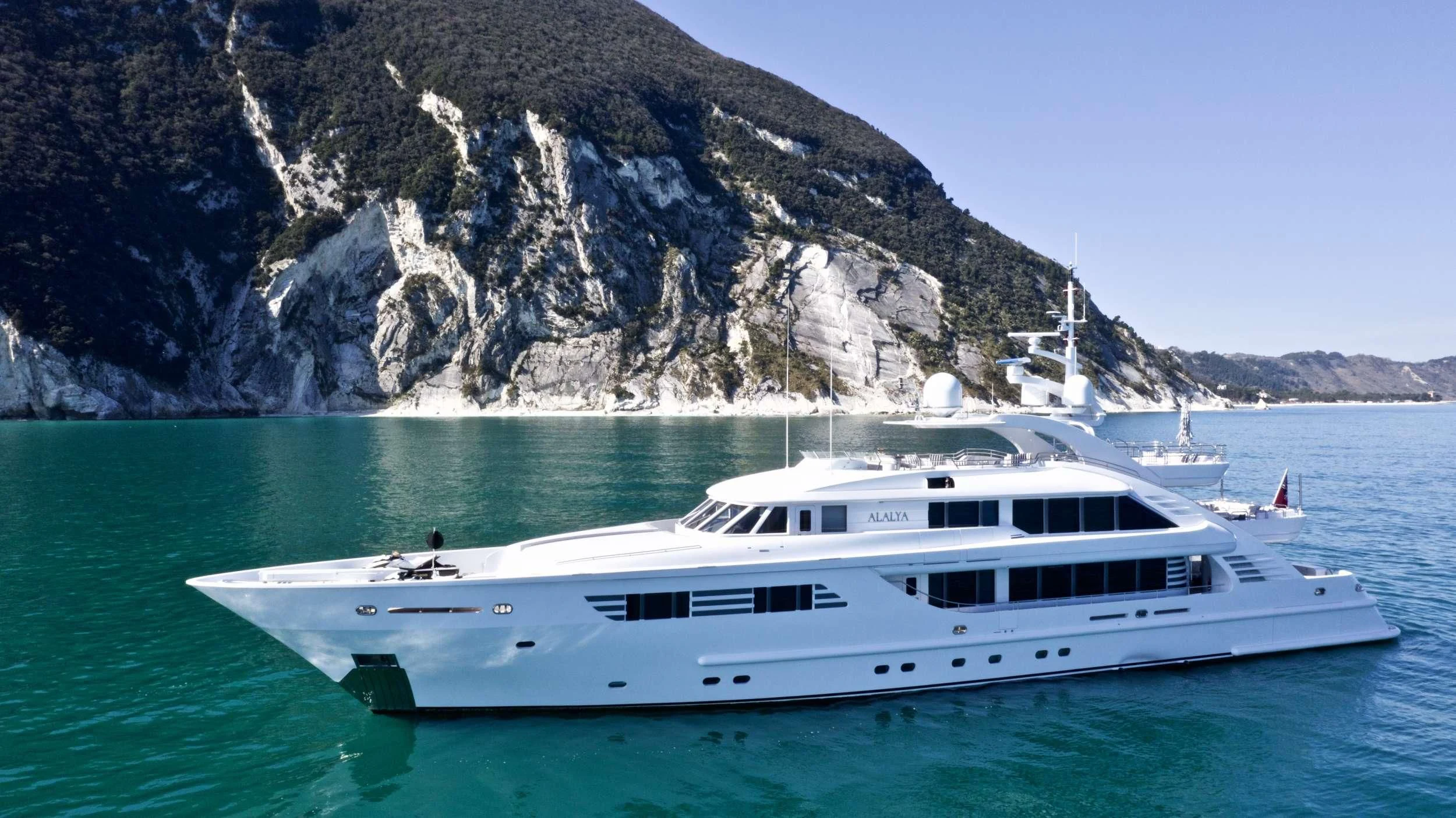 a boat on the water aboard ALALYA Yacht for Sale