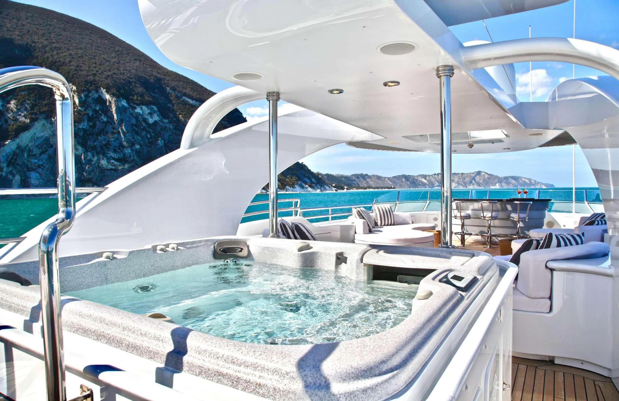 a boat on the water aboard ALALYA Yacht for Sale