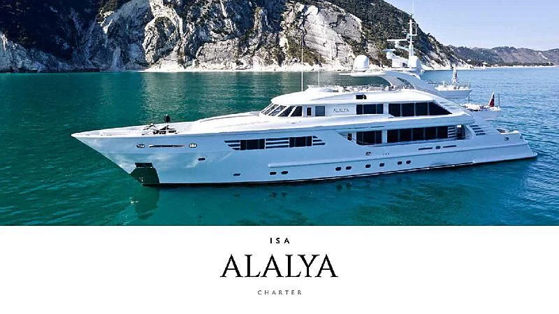 a boat in the water aboard ALALYA Yacht for Sale