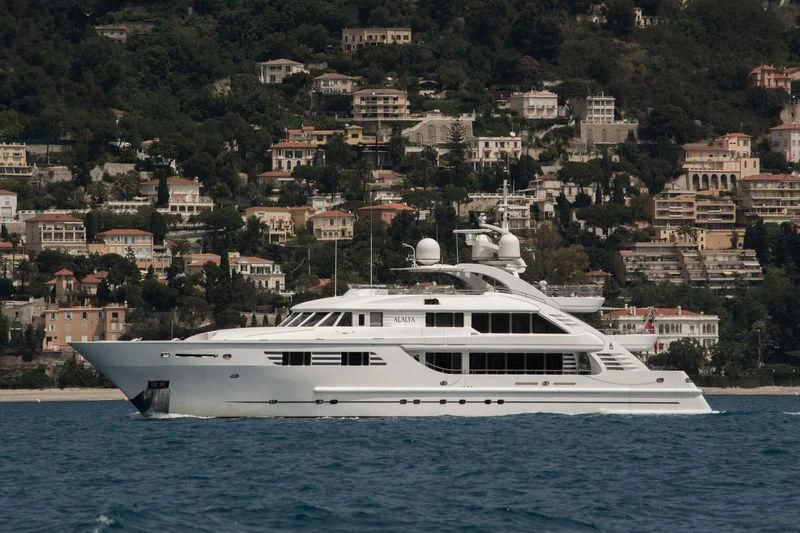 a boat on the water aboard ALALYA Yacht for Sale