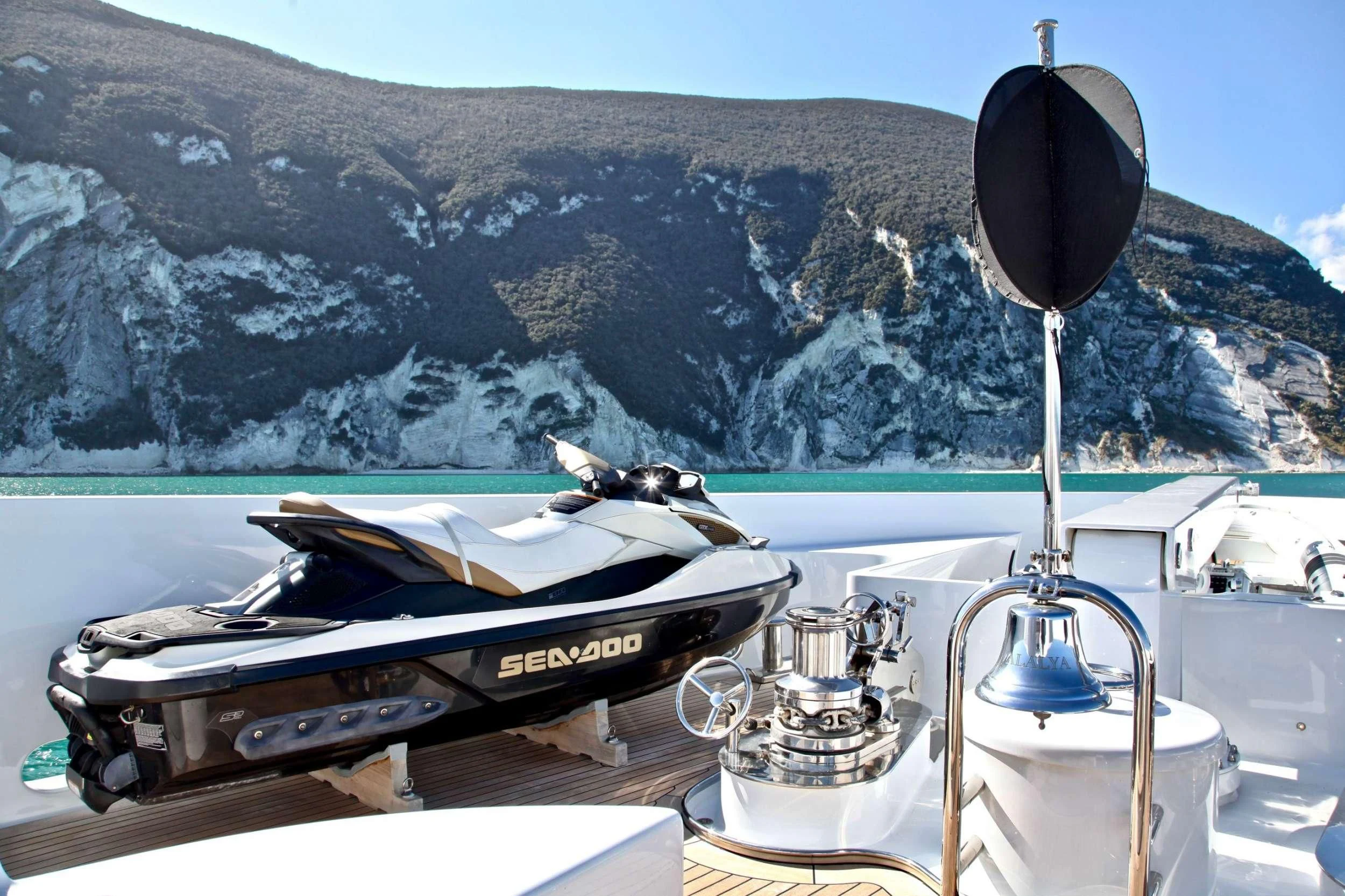 a boat on a boat aboard ALALYA Yacht for Sale