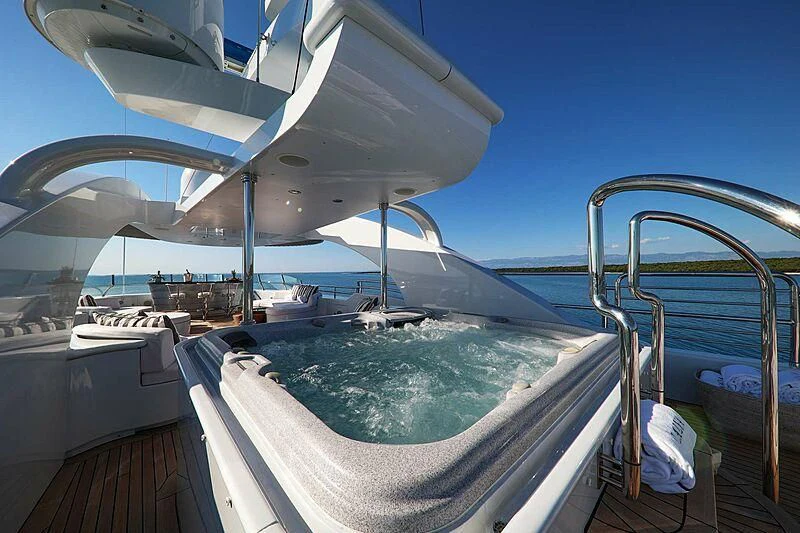 a boat on the water aboard ALALYA Yacht for Sale