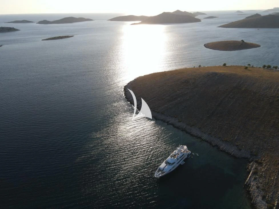 a boat on the water aboard ALALYA Yacht for Sale