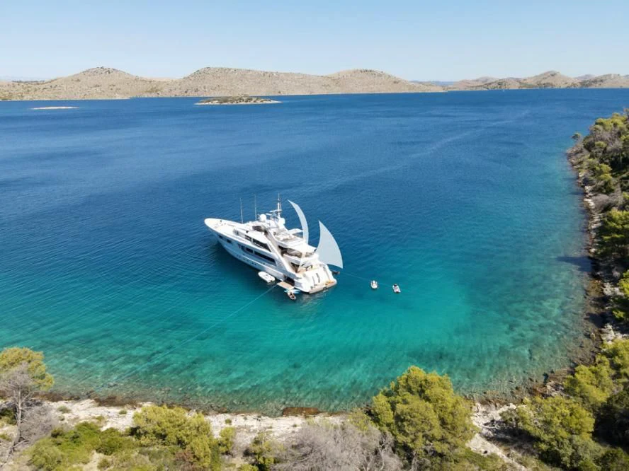 a boat on the water aboard ALALYA Yacht for Sale
