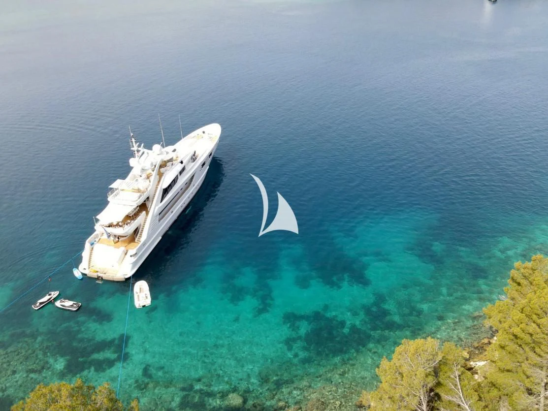 a ship in the water aboard ALALYA Yacht for Sale