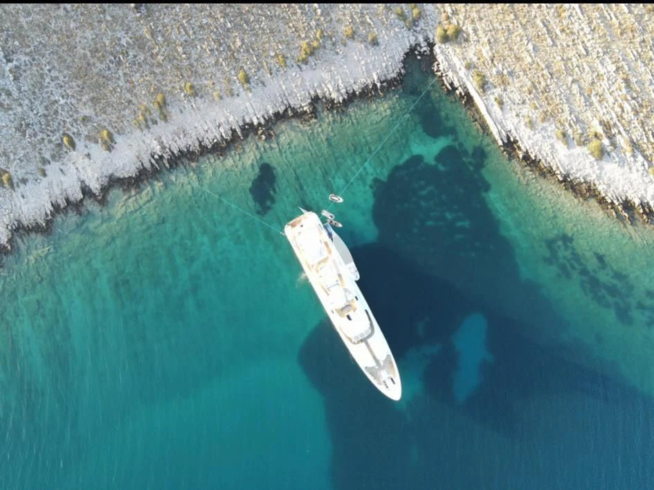 a boat in the water aboard ALALYA Yacht for Sale