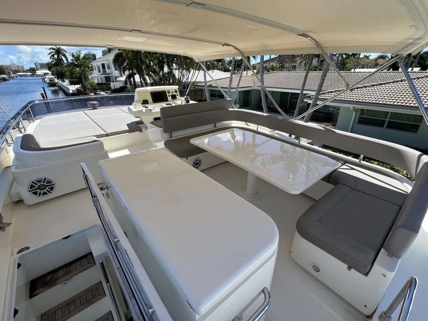 a group of boats on a body of water aboard FERRETTI Yacht for Sale