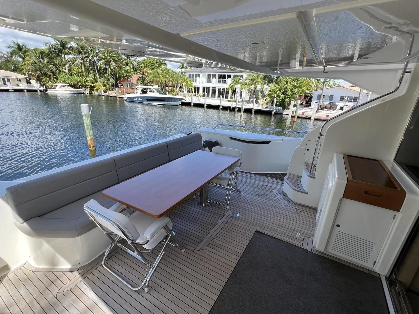 a boat on the water aboard FERRETTI Yacht for Sale