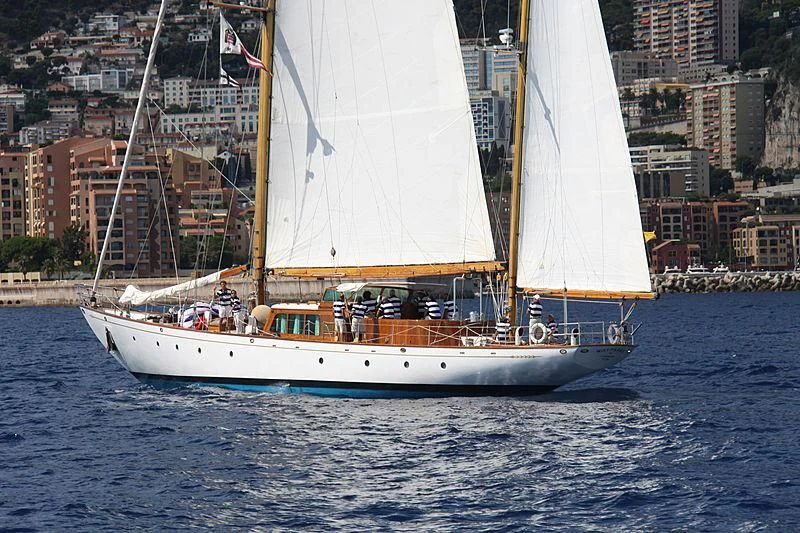 a sailboat on the water aboard WAYFARER OF LONDON Yacht for Sale