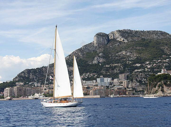 a sailboat on the water aboard WAYFARER OF LONDON Yacht for Sale