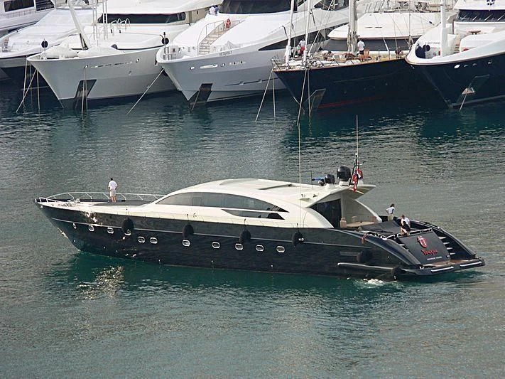 a boat in the water aboard KAYANNI Yacht for Sale