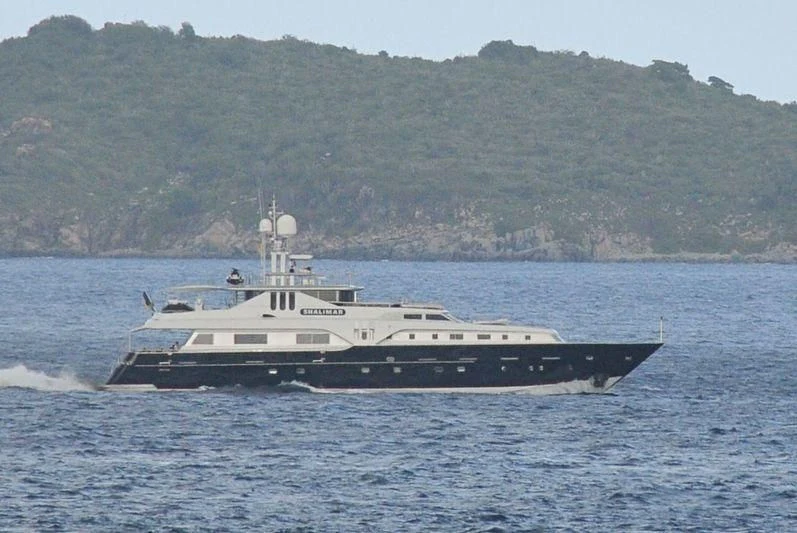 a boat on the water aboard SHALIMAR Yacht for Sale