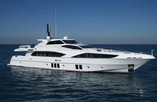 a white yacht in the water aboard HAPPY DAYS 1 Yacht for Sale