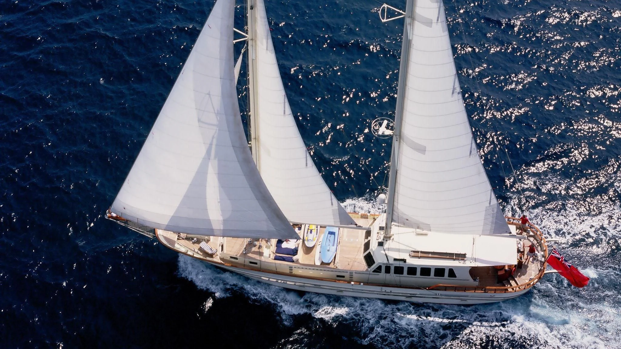 a sailboat in the water aboard TIGERLILY OF CORNWALL Yacht for Sale