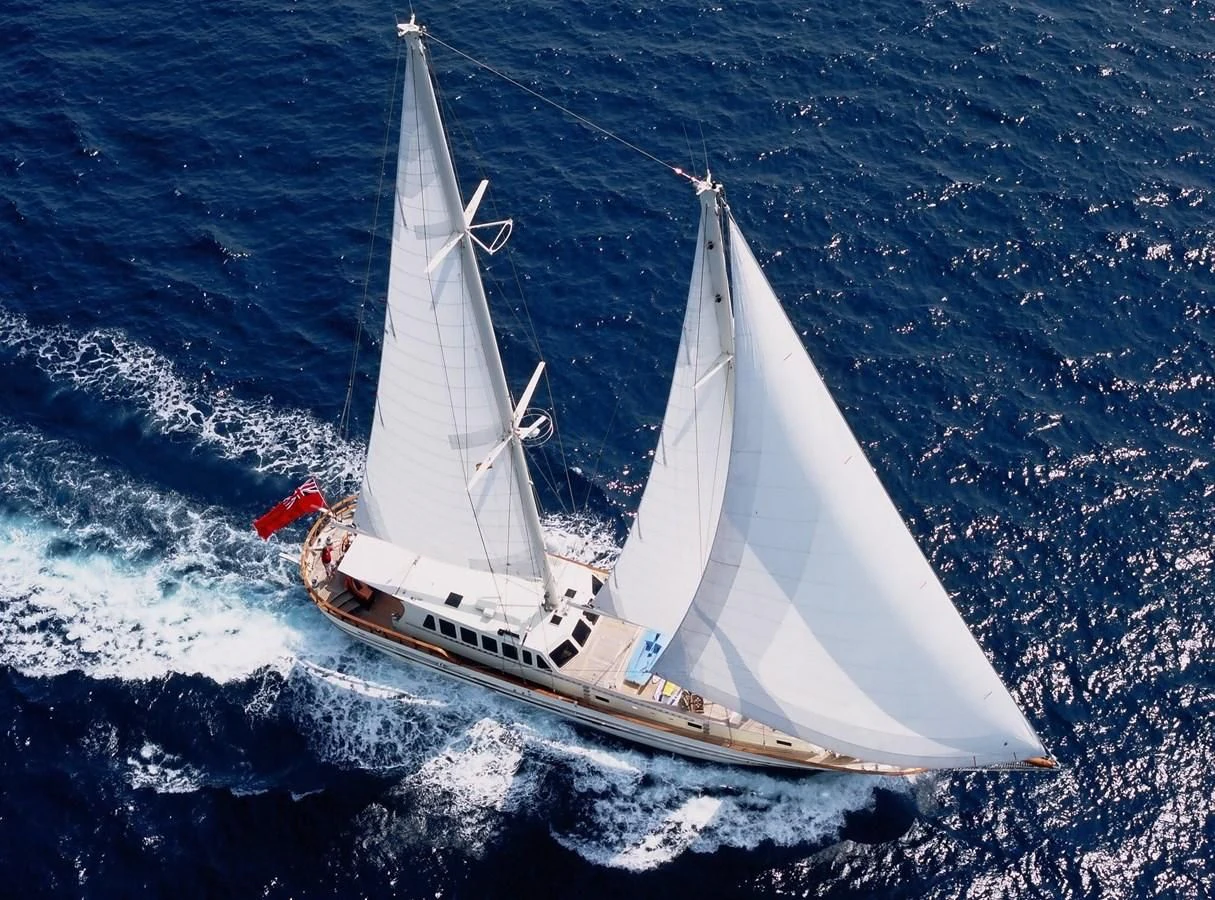 a sailboat on the water aboard TIGERLILY OF CORNWALL Yacht for Sale