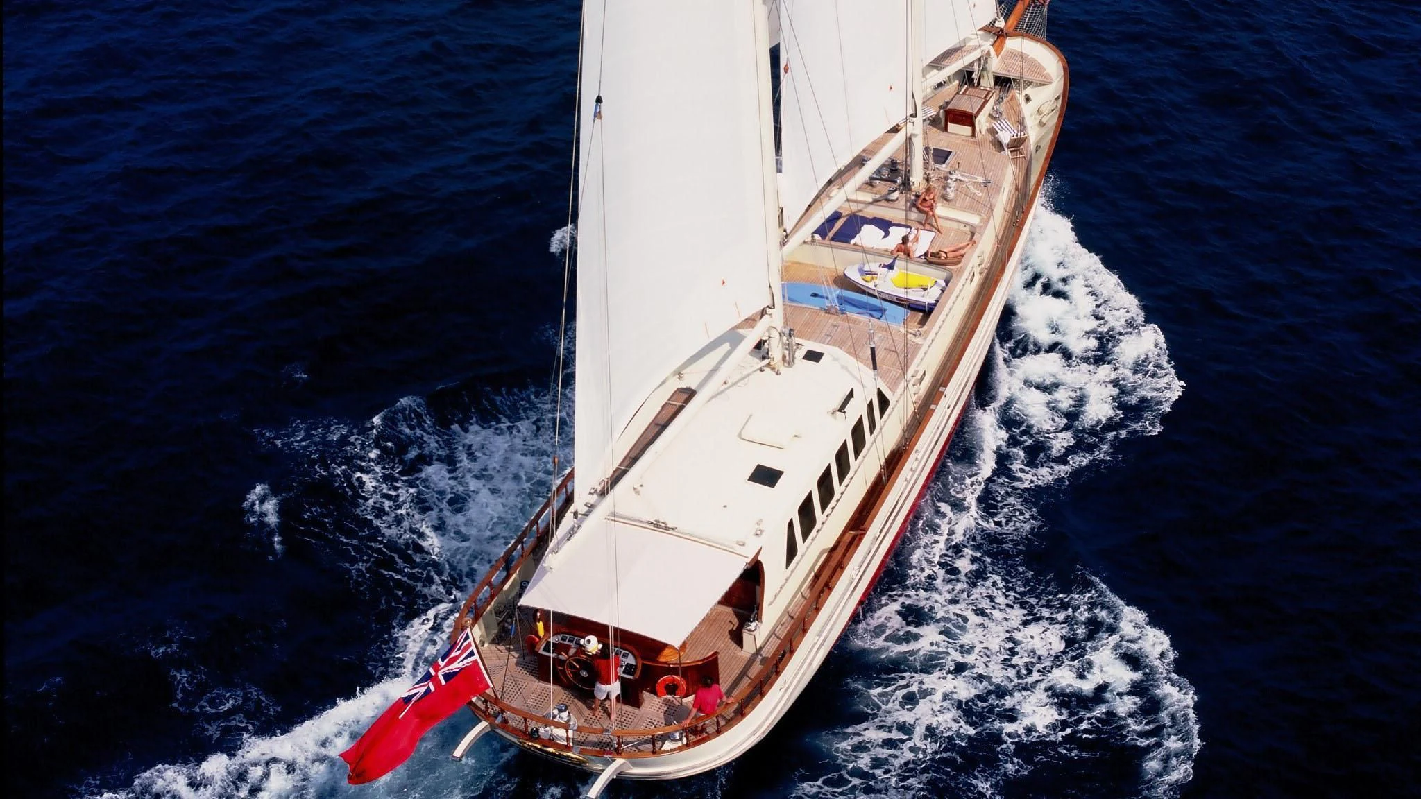 a ship on the water aboard TIGERLILY OF CORNWALL Yacht for Sale