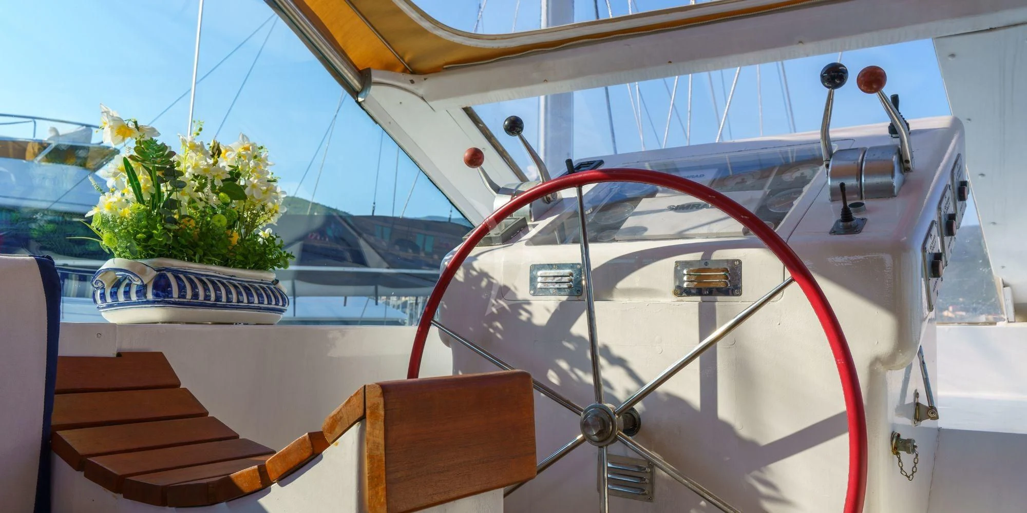 a boat with a clock aboard WHITE STAR OF RORC Yacht for Sale