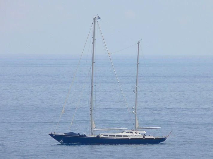 a boat in the water aboard PAZ Yacht for Sale