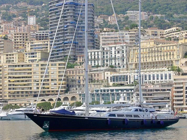 a boat in the water aboard PAZ Yacht for Sale