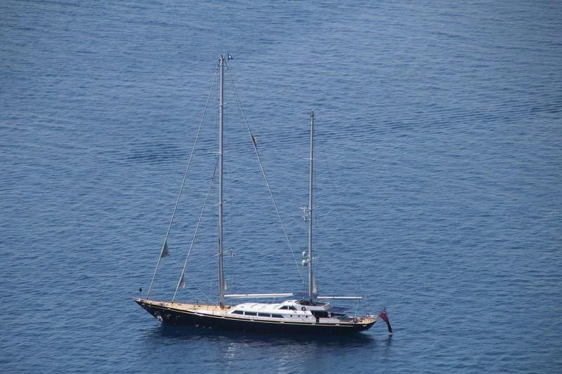 a boat in the water aboard PAZ Yacht for Sale