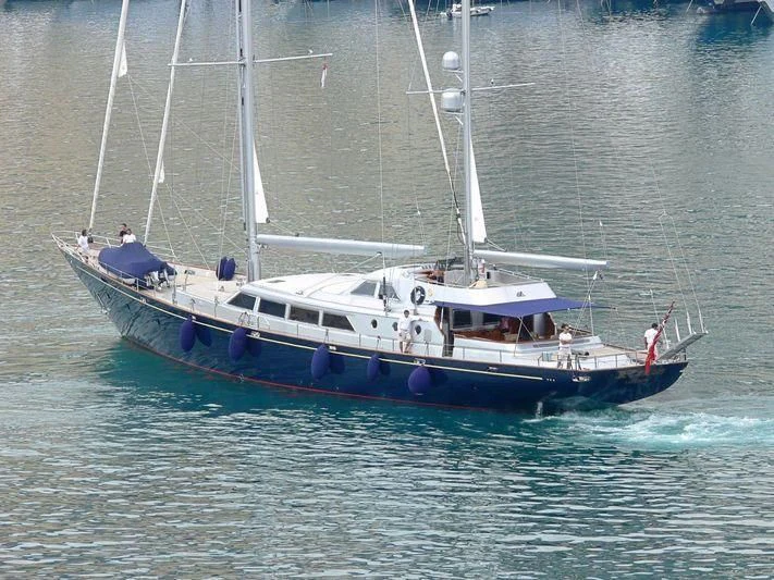 a boat on the water aboard PAZ Yacht for Sale