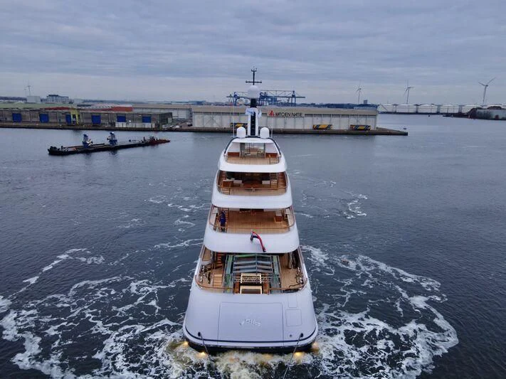 a boat sailing on the water aboard JUICE Yacht for Sale