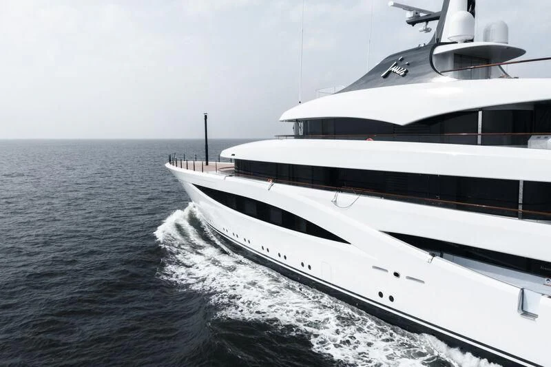a boat on the water aboard JUICE Yacht for Sale