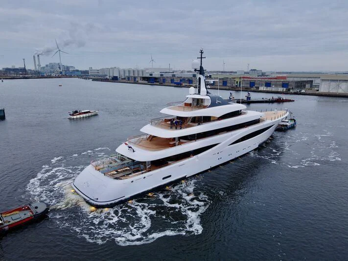a boat on the water aboard JUICE Yacht for Sale