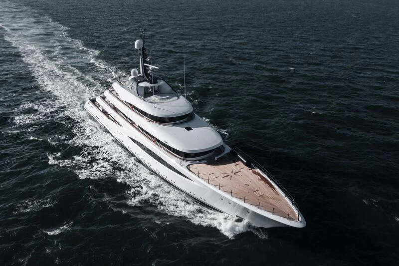 a boat on the water aboard JUICE Yacht for Sale