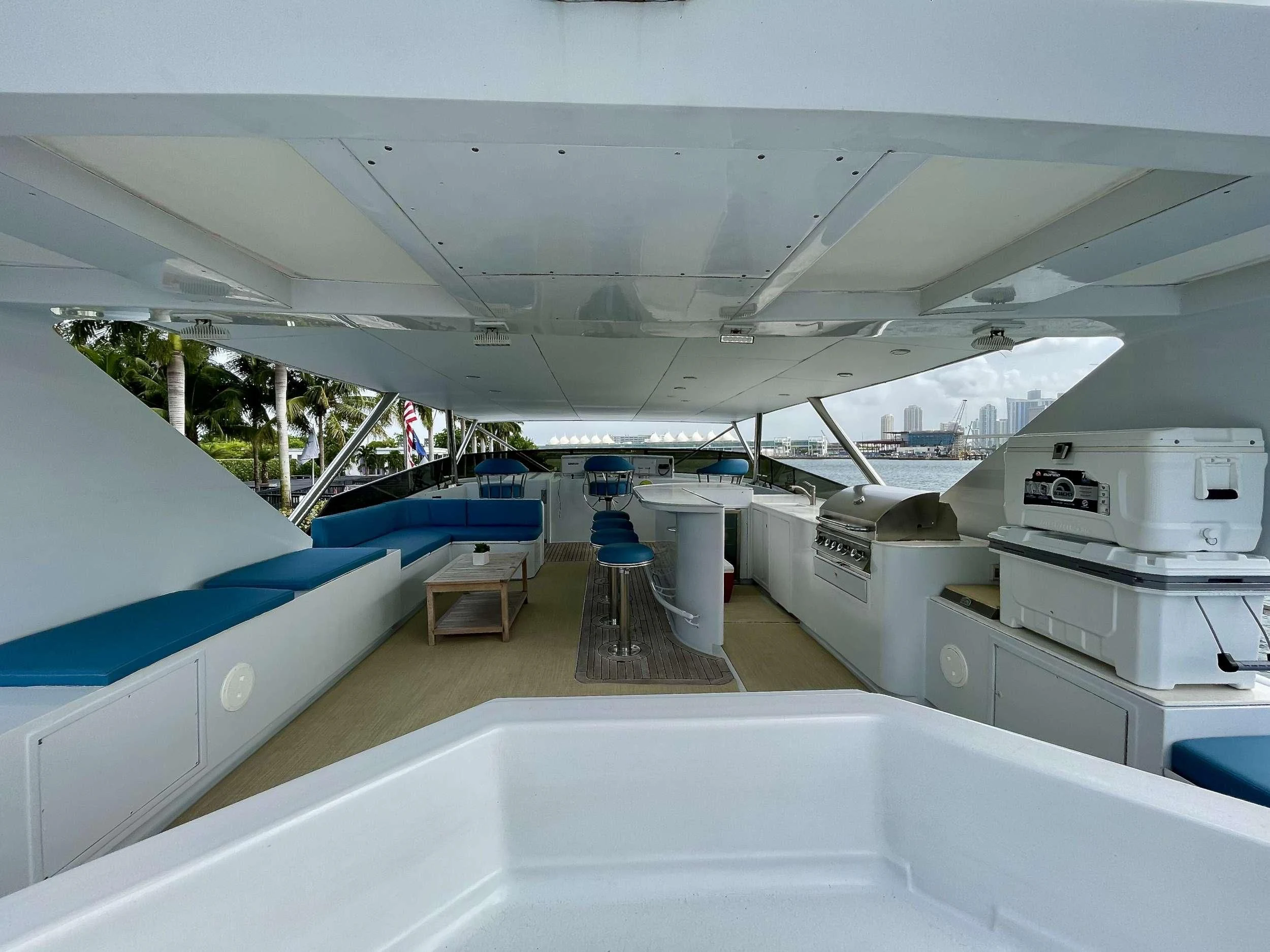inside of a building aboard DESLIZE Yacht for Sale