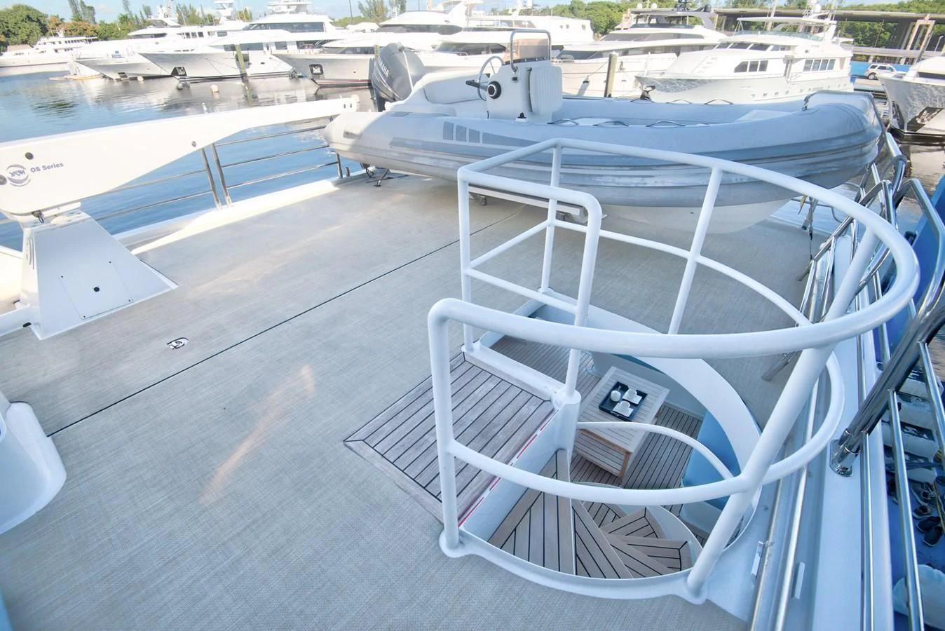 a boat on a dock aboard DESLIZE Yacht for Sale
