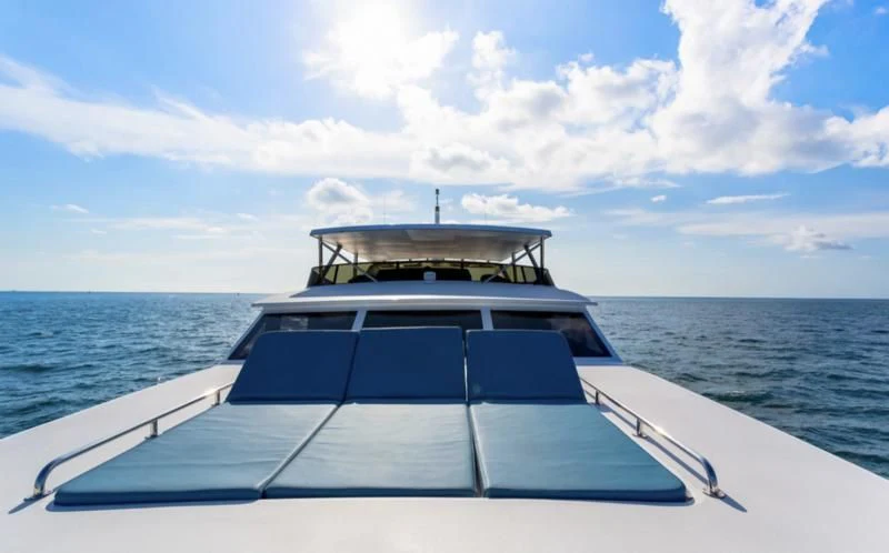 a boat on the water aboard DESLIZE Yacht for Sale