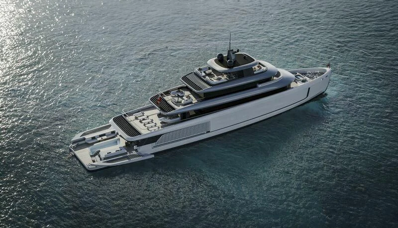 a ship in the water aboard BENETTI B.YOND 57M BX502 Yacht for Sale
