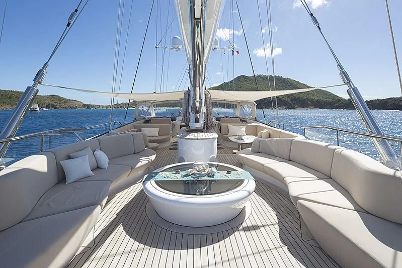 a boat on the water aboard PANTHALASSA Yacht for Sale