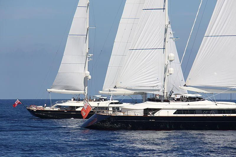a boat on the water aboard PANTHALASSA Yacht for Sale