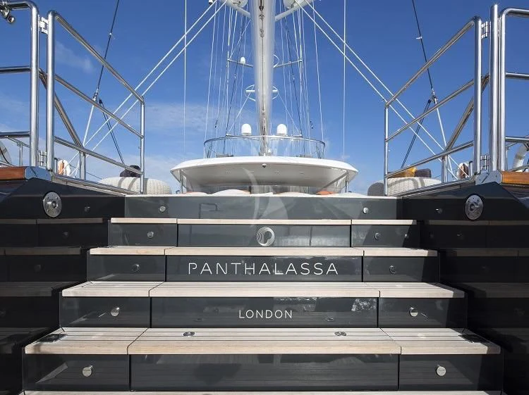 a ship in a museum aboard PANTHALASSA Yacht for Sale