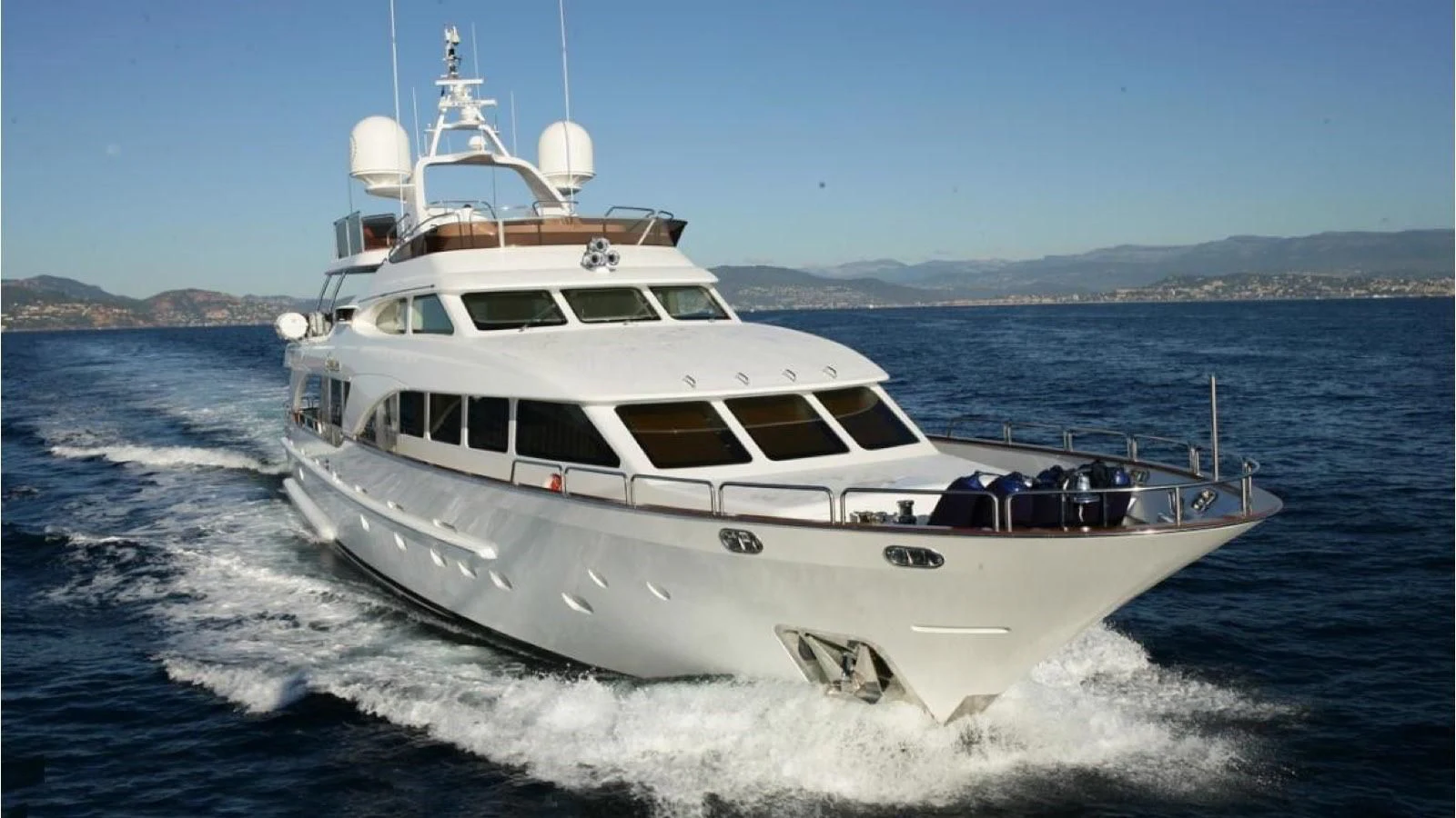 a boat on the water aboard BENETTI TRADITION 100 Yacht for Sale