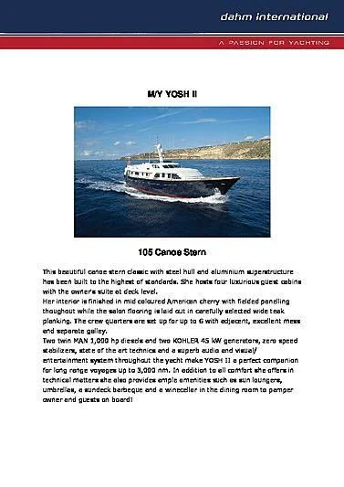 graphical user interface, text aboard POKROV Yacht for Sale