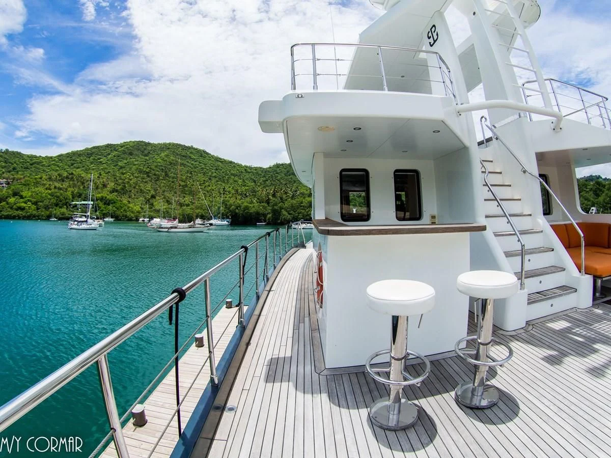 a boat on a body of water aboard MARIS STELLA Yacht for Sale
