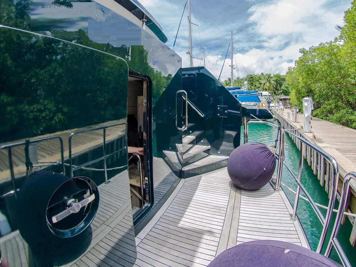 a boat on a body of water aboard MARIS STELLA Yacht for Sale