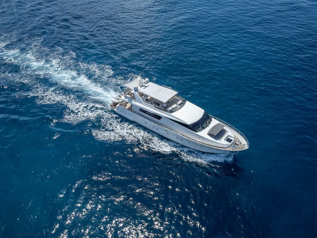 a boat in the water aboard MARIS STELLA Yacht for Sale