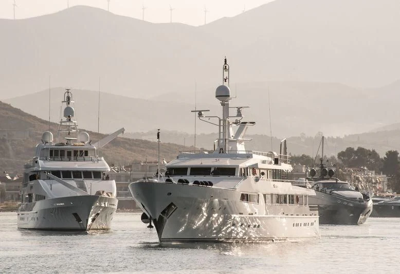 a group of boats in the water aboard O'NATALINA Yacht for Sale