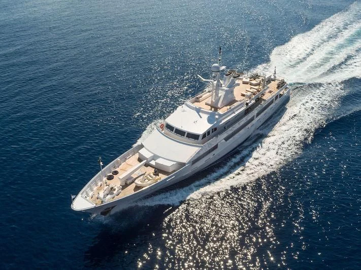 a ship on the water aboard O'NATALINA Yacht for Sale