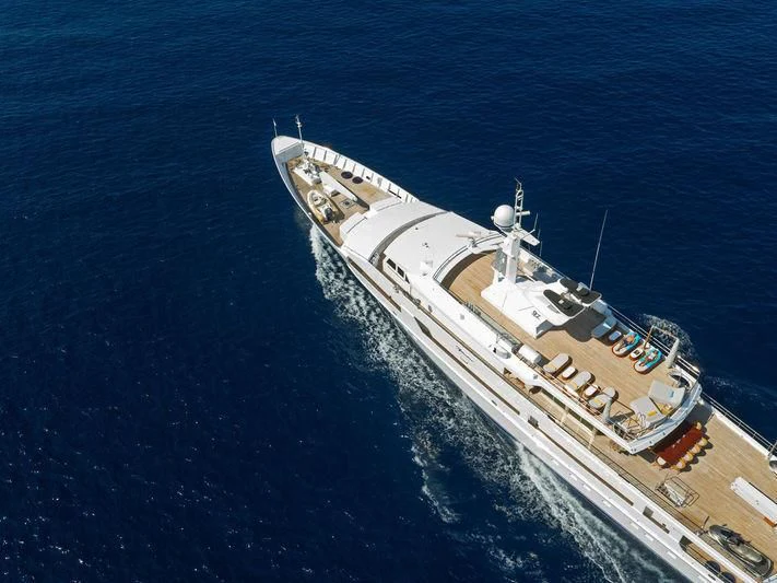 a ship in the water aboard O'NATALINA Yacht for Sale